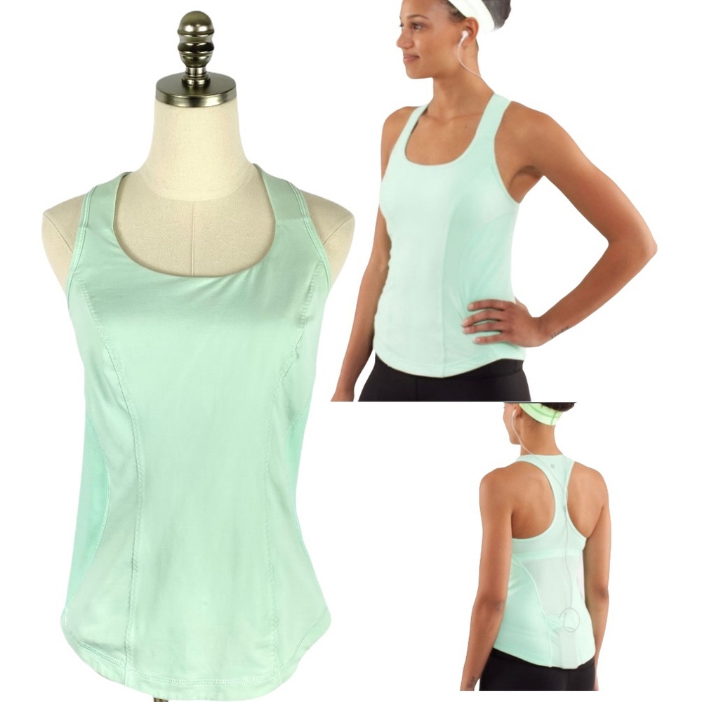 lululemon Cardio Kick Mint Green Tank Top